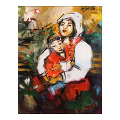 Angel Cacnio, Mag-Ina, acrylic on canvas