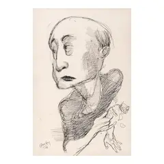 Untitled by Emmanuel Garibay, pen and ink, sold Jan 2024