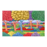 Noel Aguila, Five Trees, acrylic on canvas