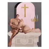 Summer de Guia, Blessed are those who mourn for they will be comforted, acrylic and oil on canvas