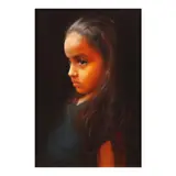 Aleah Angeles, Portrait, oil on canvas
