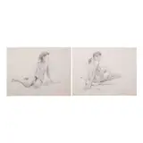 i. Nude I ii. Nude II by Anita Magsaysay-Ho, print, sold Jan 2024