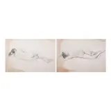 i. Nude I ii. Nude II by Anita Magsaysay-Ho, print, sold Jan 2024