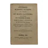 Francisco Díez Angulo, Novenario de elogios y de preces que a obsequio
de María Santísima en el ministerio de su
concepción en gracia, consagra su humilde y
afectuosísimo hijo
[Novena of Praises and Prayers that to the gift of
Mary Most Holy in the ministry of her conception
in grace, consecrates her humble and most
affectionate son]