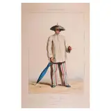 Galerie Royale de Costumes, Femme Tagale a Manille (Iles Philippines), Engraving Colored Paper