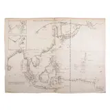 Untitled by Untitled Map of Southeast Asia, Engraved B&W Paper, sold Nov 2023