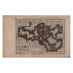 Philippinae Insulae, Untitled, Engraved Colored Paper