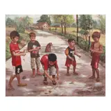 Elbert Caballero, Tropa Trumpo, oil on canvas