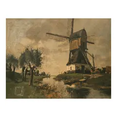 Untitled by F. Van Vreeland, oil on canvas, sold Oct 2023