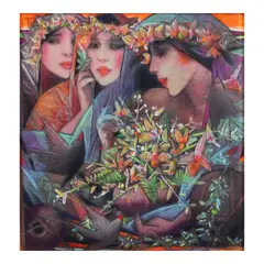 Tam Austria, Three Marias, oil on canvas
