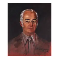 Portrait by Betsy Westendorp, oil on canvas, sold Oct 2023