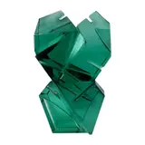 Ramon Orlina, Precious Love II, carved green glass 8 1/2” x 5” x 3” (22 cm x 13 cm x 8 cm)