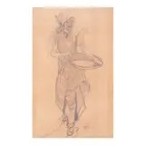 Fernando Amorsolo, Untitled, graphite on paper