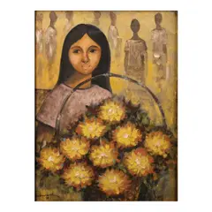 Untitled by Paco Gorospe, oil on canvas, sold Jul 2023