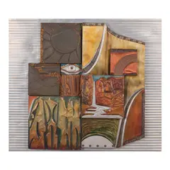 E.R. Orozco, Untitled, oil/ acrylic on aluminum