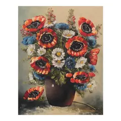 Still Life by Unidentified artist, oil on canvas, sold Jul 2023