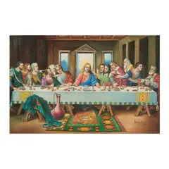 The Last Supper by Ging Cuangco, acrylic on canvas, sold Jul 2023