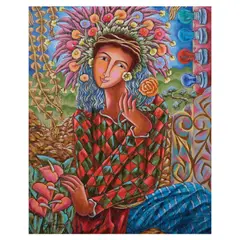 Untitled by Mario Parial, oil on canvas, sold Jul 2023