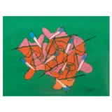 Romulo Olazo, Anthurium, soft pastel on paper