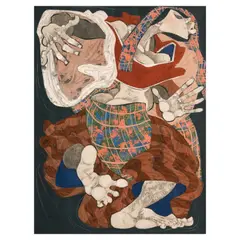 Jeff Dizon, Lakbay Series 5, acrylic on arches paper