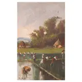 Isidro Ancheta, Palayan, oil on canvas