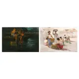 a.  Untitled (Fishermen) b. Untitled by a. Felix Gonzalez <br>b. Crispin V. Lopez, oil on canvas, sold Jul 2023