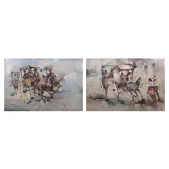 Marvilla, Untitled I and II, oil on canvas