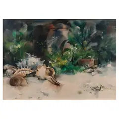 Untitled by Edgar Doctor, watercolor on paper, sold Jul 2023