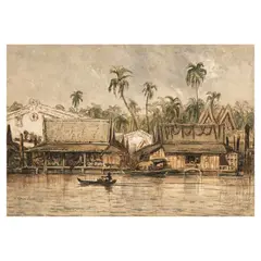 N. Chevalier, Untitled, watercolor on paper