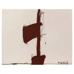 R.M De Leon, Abstract, acrylic on paper