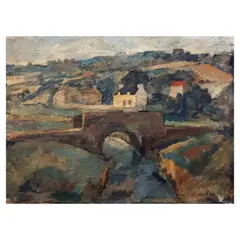 Untitled by Macario Vitalis, oil on canvas, sold Jul 2023