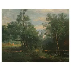 Antonio Amorsolo, Santa Cruz Ilocos Sur Landscape, oil on canvas