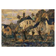 Untitled by Macario Vitalis, oil on canvas, sold Jul 2023