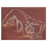 Ruel Carlos, Male Nude, pastel on paper
