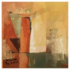 Untitled by William Yu, oil on canvas, sold Jul 2023