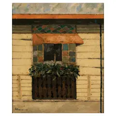 Domingo Briones, Ventana I, oil on canvas