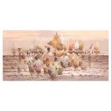 Alfredo Buenaventura, Fisherfolks, oil on canvas