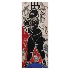 Dieter Korbanka, Robot Lady on Heels, oil on canvas