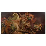 Death of Decius Mus, after Peter Paul Rubens by Unidentified artist, oil on canvas, sold Jul 2023