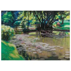 Mario Panis, Landscape, oil on board