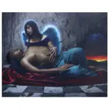 Randalf Dilla, Anghel, oil on canvas