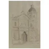 José T. Joya, Untitled (Cebu City), pastel on paper