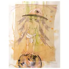 Don Salubayba, Untitled, mixed media on paper
