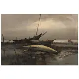 Untitled by Cesar Buenaventura, oil on canvas, sold Jul 2023