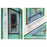 Jaime Roque, Untitled I and II, acrylic, oil and collage on paper