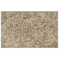 Untitled by Norma Belleza, pen and ink on paper, sold Jul 2023
