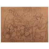 Norma Belleza, Mag-Anak, graphite on paper
