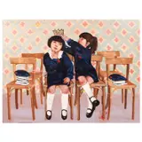 Aiya Balingit, Girls, oil on canvas