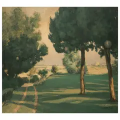 Untitled by Serafin Serna, oil on canvas, sold Jul 2023