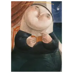Roel Obemio, The Joy Of Reading, pastel on paper